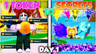 🤑TRADING From 1 TOKEN To SECRET PETS [DAY 1] & This Happened in Clicker Simulator