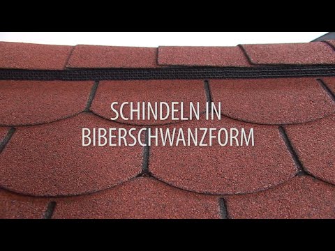 Verlegung von IKO-Dachschindeln in Biberschwanzform
