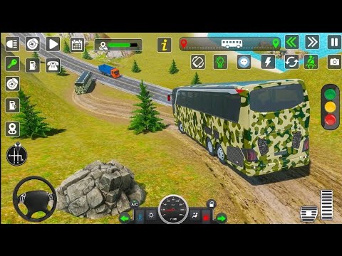 us army military bus driving | army bus