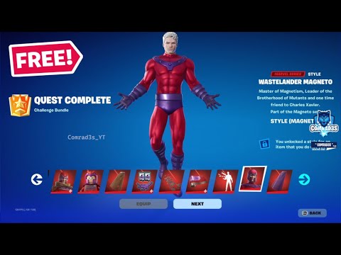 Fortnite Complete Magneto Quests - How to EASILY unlock All Magneto Cosmetics Rewards in Fortnite