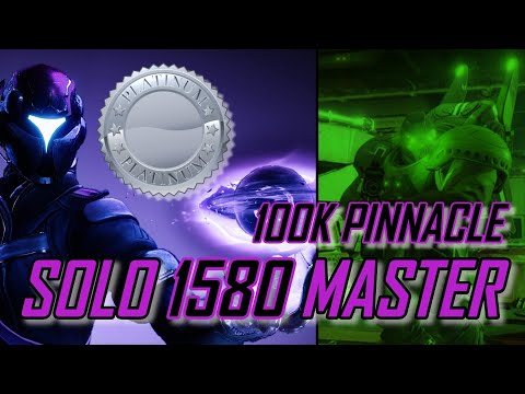 SOLO 1580 MASTER Nightfall (PLATINUM) 100K Pinnacle Rewards - DOUBLE Vanguard Rep: Arms Dealer