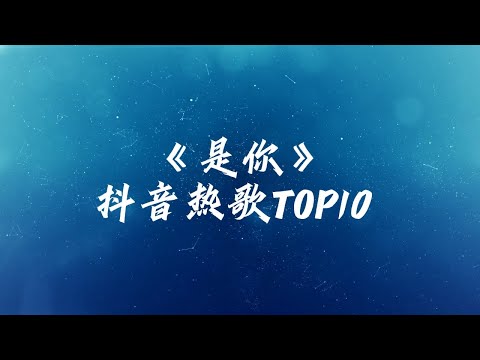 抖音Top10热歌《是你》『是你是你 身后的青春都是你 绘成了我的山川流溪 为我下一场倾盆大雨』【动态歌词/Lyrics Music】♪