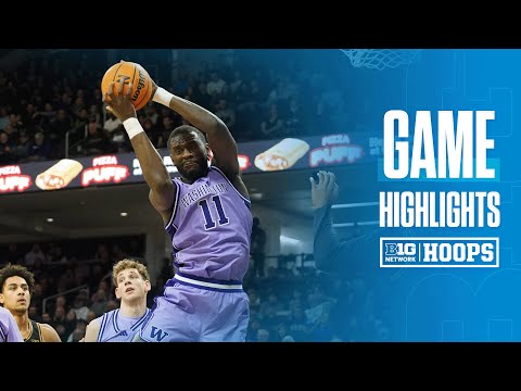 Washington vs. Northwestern | HIGHLIGHTS | Big Ten Men's Basketball | 01/31/26