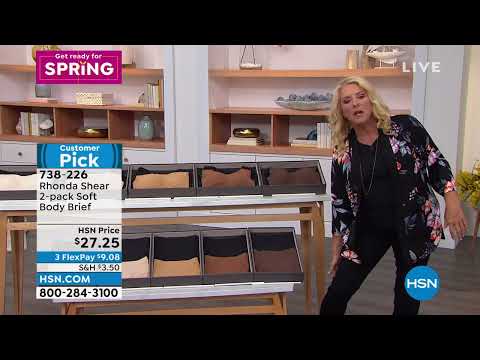 Rhonda Shear 2pack Soft Body Brief