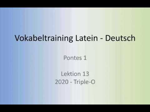 Lerne mal Latein! Pontes Lektion 13