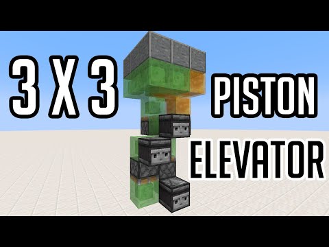 Minecraft 3x3 Elevator Made EASY