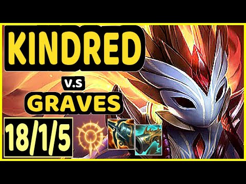 SKEANZ (KINDRED) vs GRAVES - 18/1/5 KDA JUNGLE GAMEPLAY - EUW Ranked GRANDMASTER