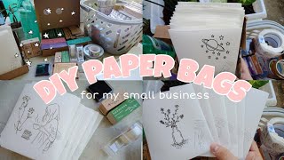 How I make DIY Paper Bag for my Small Business ( Aesthetic Vlog)  #DIYPaperBag #AestheticVlog