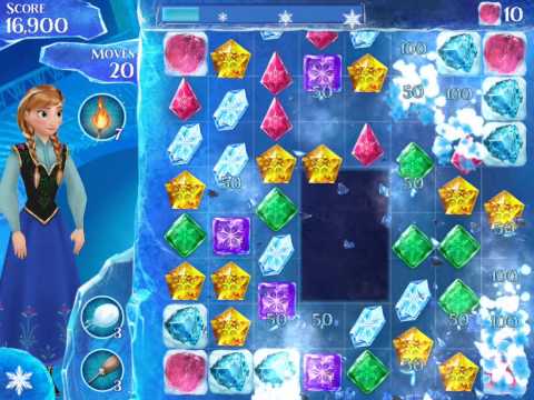 Frozen Free Fall Level 158 Live Action Play Walkthrough