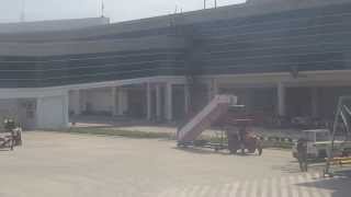 preview picture of video 'Aruna & Hari Sharma landed Lal Bahadur Shastri Airport Varanasi by AI 406, March 06, 2014'