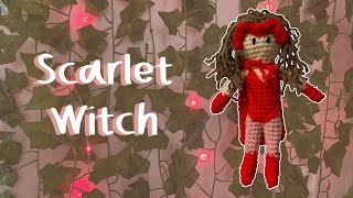 Crochet Scarlet Witch Amigurumi Doll Tutorial | Wanda Maximoff | WandaVision