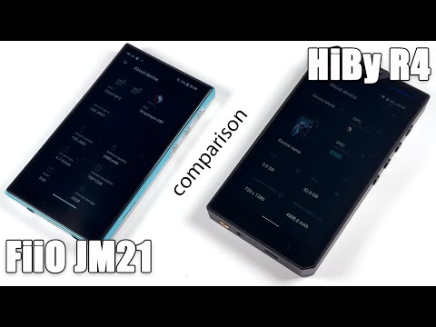 FiiO JM21 and HiBy R4 — a quick comparison