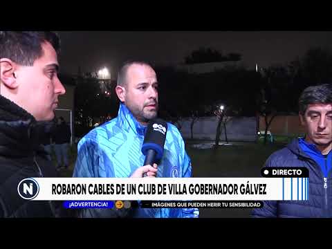 Robaron los cables en un club de Villa Gobernador Gálvez | TELEFE ROSARIO