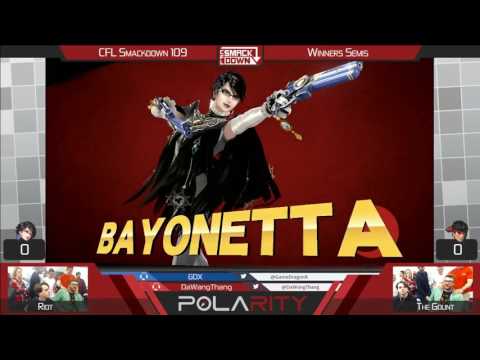 CFL Smackdown 109 WiiU - Riot (Bayonetta) vs The Gount (Ryu) - Winners Semis