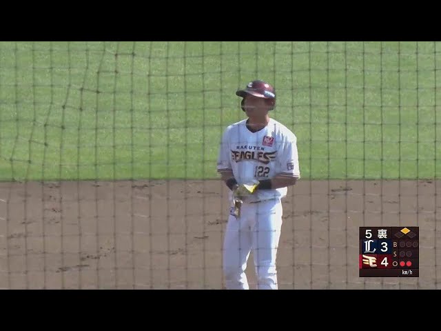 【ファーム】イーグルス・川島慶三・釜元豪 2者連続の2ベースヒットで勝ち越しを決める!! 2022年5月4日  東北楽天ゴールデンイーグルス 対 埼玉西武ライオンズ