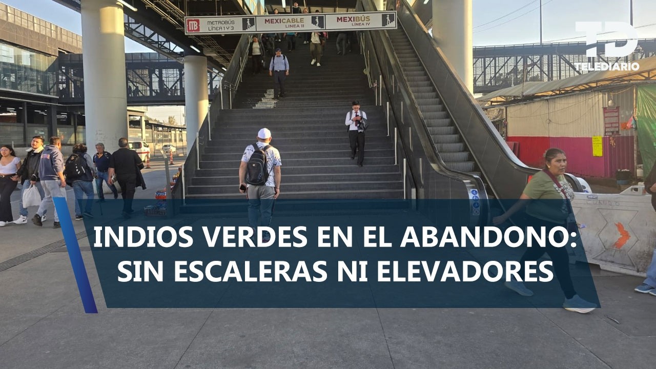 Usuarios de Indios Verdes reportan falta de funcionamiento en escaleras eléctricas y elevadores