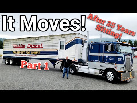 Removing The Mobile Chapel Trailer After Sitting 25 Years.  Part 1