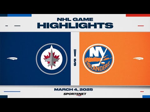 NHL Highlights | Jets vs. Islanders - March 4th, 2025