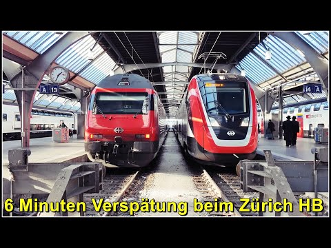 IC 1 nach Genf hat beim Zürich HB 6 Minuten Verspätung! | Schweiz 2026