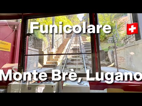 Beautiful train ride with Funicolare Monte Brè with amazing lake views |🇨🇭Lugano, Switzerland