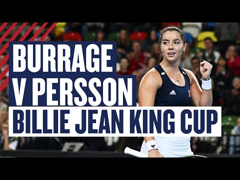Highlights - Burrage v Rinaldo Persson - GB v Sweden - Billie Jean King Cup 2023 | LTA