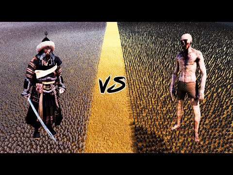 1,000,000 ZOMBIE vs 1,000,000 MONGOLS | UEBS 2