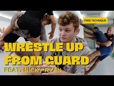 Nicky Ryan Teaching Wrestle Up From Guard