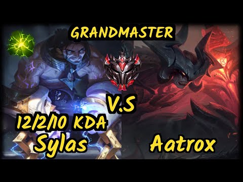 Roach (SYLAS) vs AATROX - 12/2/10 KDA TOP GAMEPLAY - KR Ranked GRANDMASTER
