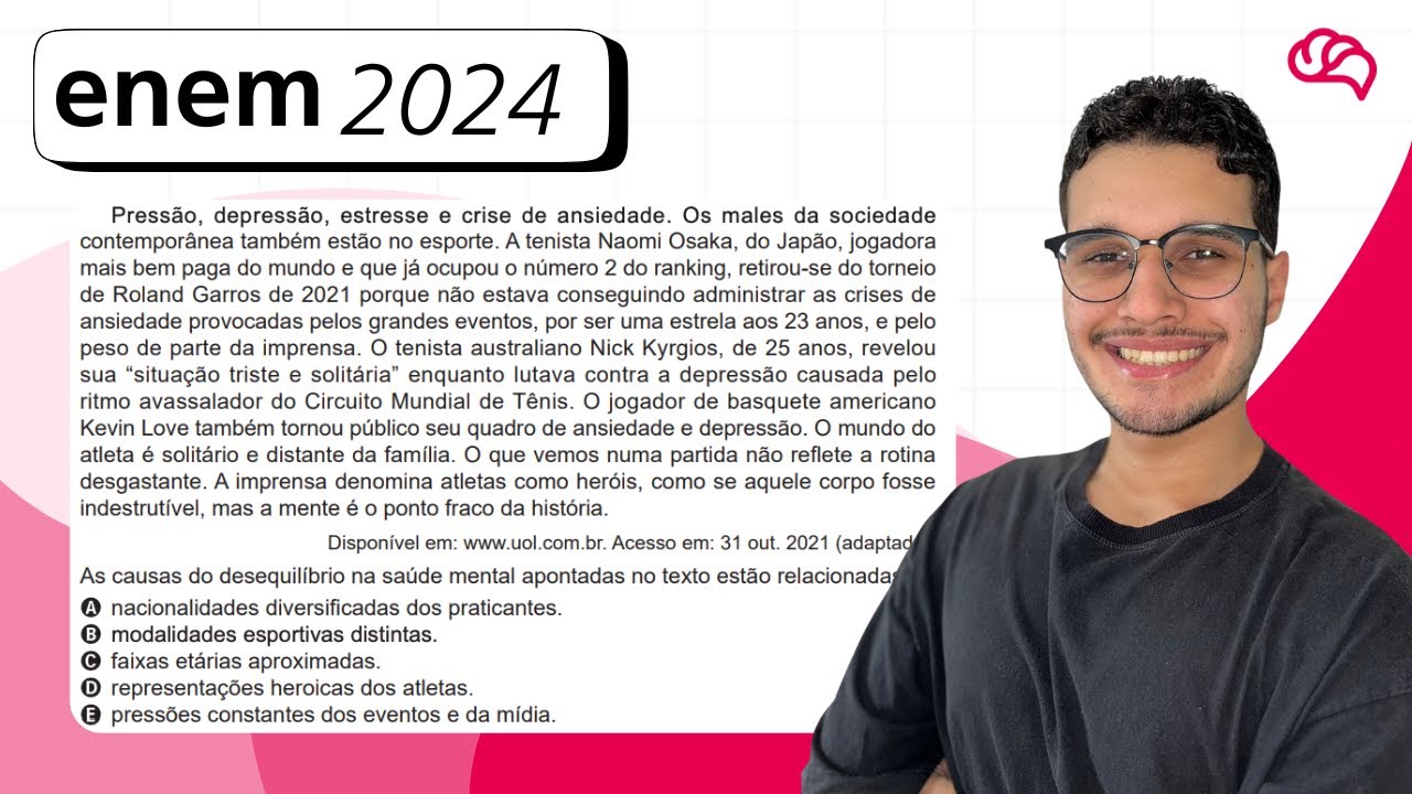 Resolução em Vídeo — Questão 9 ENEM 2024