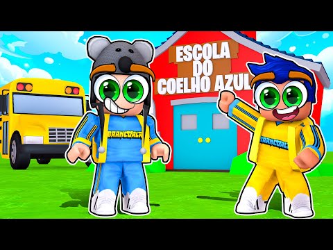 FIRST DAY OF SCHOOL AT THE BLUE RABBIT SCHOOL - Brancoala Games Roblox