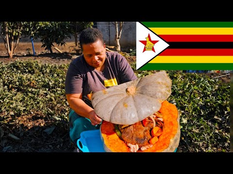 I cooked beef stuffed pumpkin in Mud.and it tasted good!