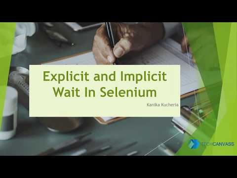 Selenium Tutorial For Beginners Implicit And Explicit Wait