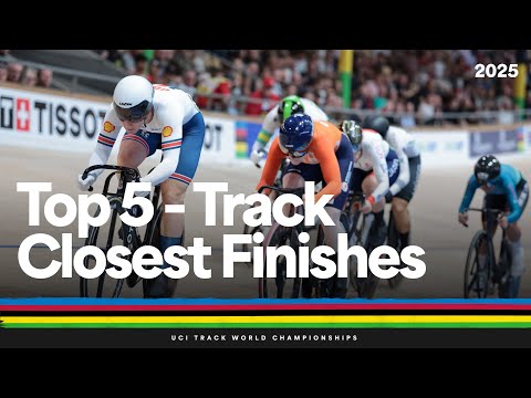 Top 5 Track Closest Finishes | UCI Track World Championships | Tissot