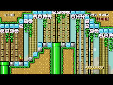 Wiggler Woods 1-3 by Phoenix - SUPER MARIO MAKER - NO COMMENTARY 1bi 1bj