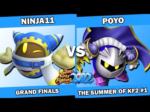 ninja11 (Magolor) vs Poyo (Gooey/Meta Knight) Kirby Fighters 2 Tournament - Summer of KF2022 Week 1