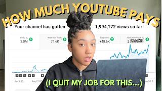 How Much YOUTUBE Paid Me My First Year Monetized