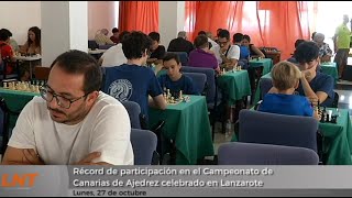 Récord de participación en el Campeonato de Canarias de Ajedrez celebrado en Lanzarote