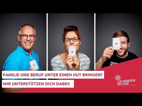 Arbeit und Familie unter einen Hut bringen? Bei Leusbrock Pflege ist das kein Problem! 💫