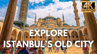 Istanbul Turkey Old City Exploring Sultanahmet District 4K UHD Walking
