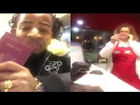 Rapper Keizer heeft ruzie met een racistische tankstation medewerker. ZOLOTUBE