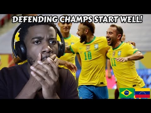 BRASIL 3 x 0 VENEZUELA - MELHORES MOMENTOS (HD) COPA AMÉRICA 2021 | Reação