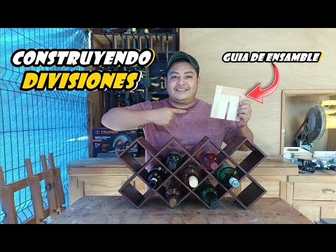 #como  Construir DIVISIONES CUADRADAS con una GUIA Casera/ cava de vinos/TUTORIAL