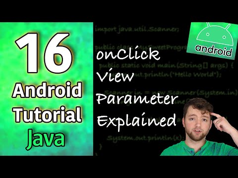 Android App Development Tutorial 16 onClick View Parameter Explained | Java