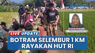 Ribuan Warga Cijulang 'Botram Salembur' Sepanjang 1 Km, Rayakan HUT ke-80 Republik Indonesia