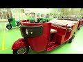 Bajaj RE Auto Rickshaw Factory In India Tuk Tuk