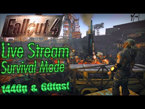 Fallout 4 Live Stream Survival Mode, 1440p/60fps, Part 13: Helping Graygarden's Robots