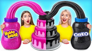 Black vs Pink Cake Decorating Challenge | Funny Situations by Bubba DO Challenge