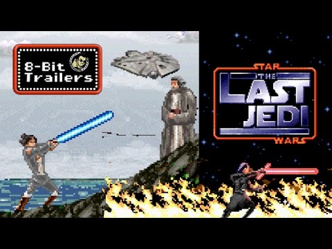 16-Bit 像素風再現《STAR WARS：最後的絕地武士》電影預告！