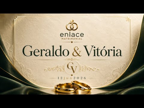 12/06/2026 Enlace matrimônial - Ir. Vitória e Geraldo