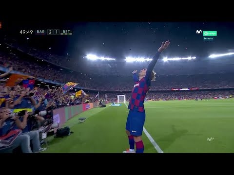 Golazo de Griezmann en el FC Barcelona 5 Betis 2 | Audio: Carlos Martinez | M+Liga J2 2019